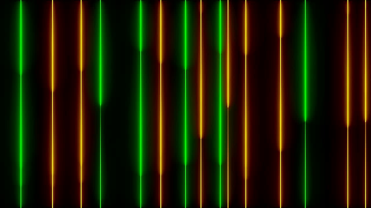 muchas líneas verticales de iluminación de neón, telón de fondo generado por computadora abstracta, renderizado en 3d