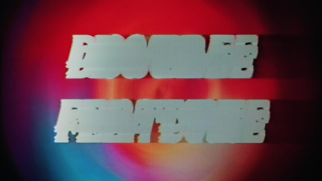 Real TV capture: vintage animation mimicking the gritty aesthetic of low-budget grindhouse B-movies, with the text Double Feature