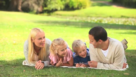 young couple with their two children