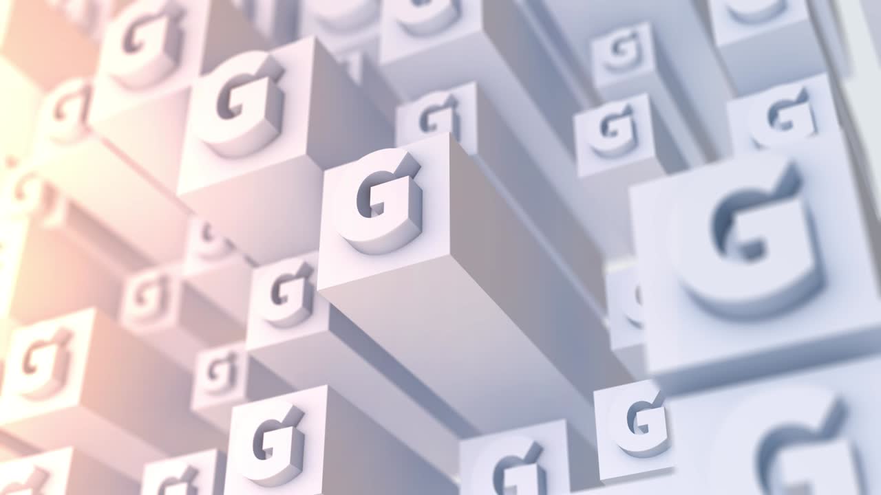 Letter G background (loopable)
