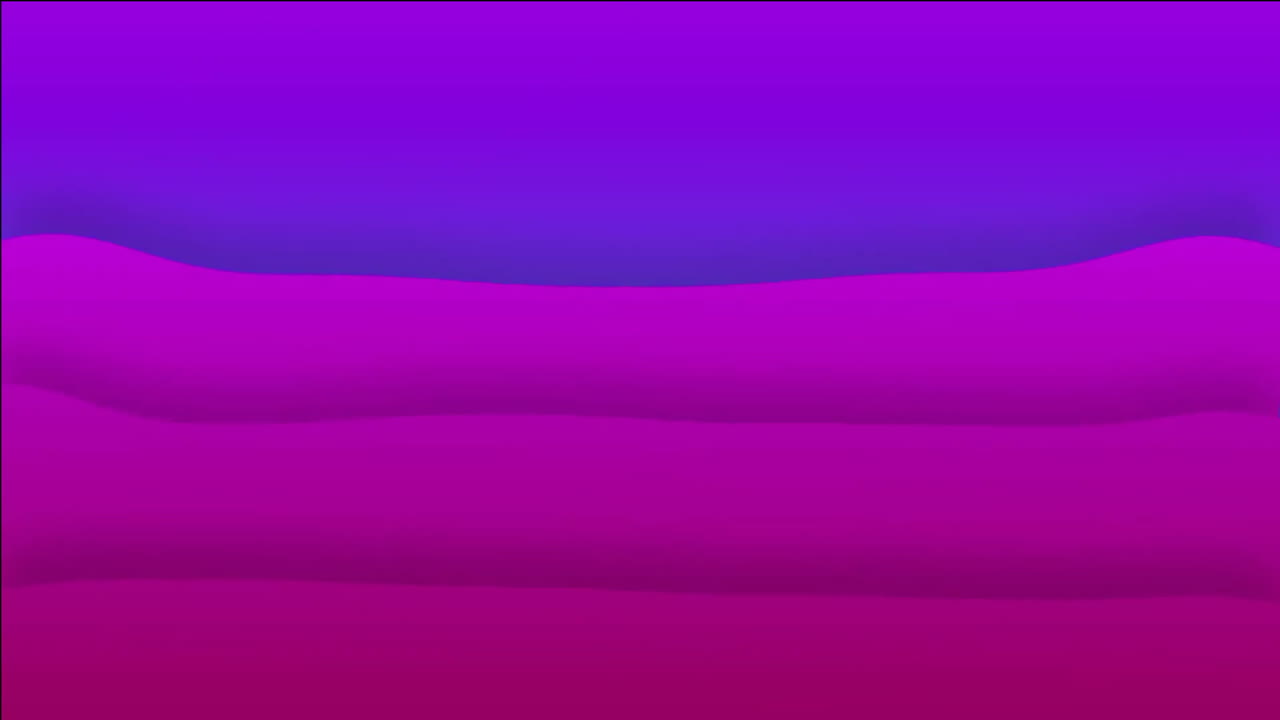 comenzar la animación de texto sobre el fondo púrpura y rosa de gradiente