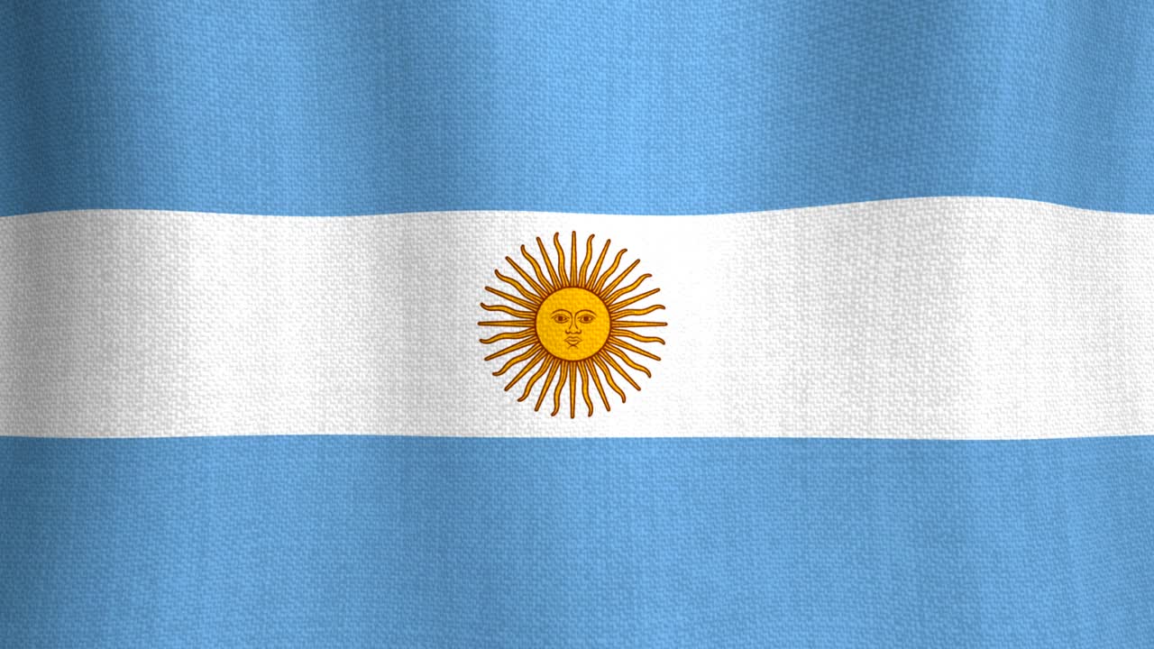 배경으로 아르헨티나의 현실적인 면화 발