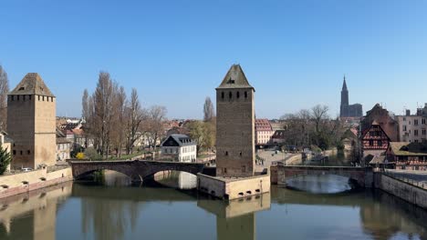 strasbourg france town pillar barrage vauban