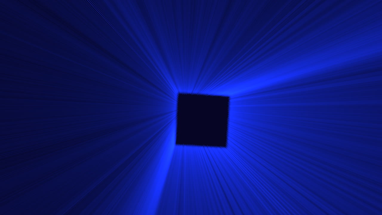 patrón de líneas azules abstractas en el espacio oscuro