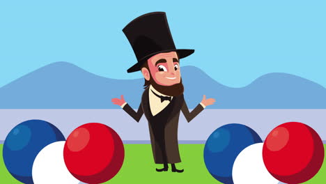 abraham lincoln illustration