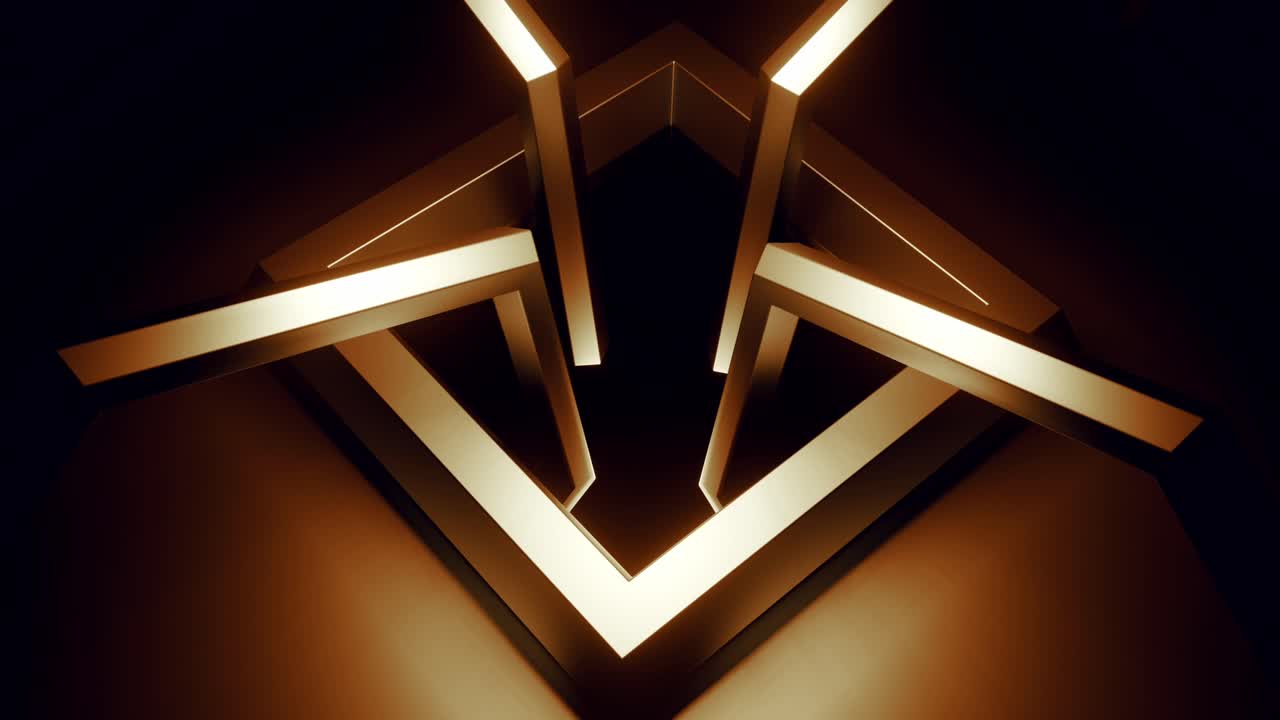 추상적인 금 기하학적 모양