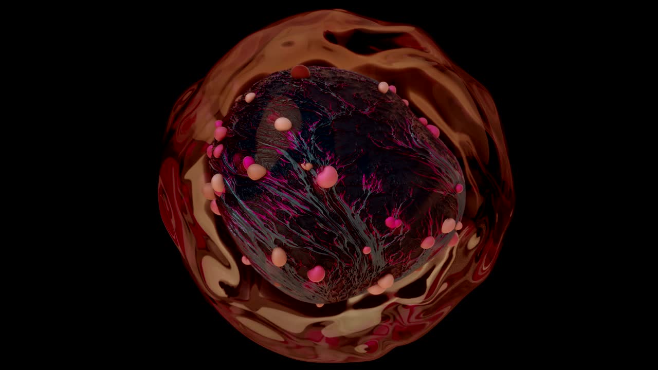 célula alienígena modificada genéticamente de 4k.