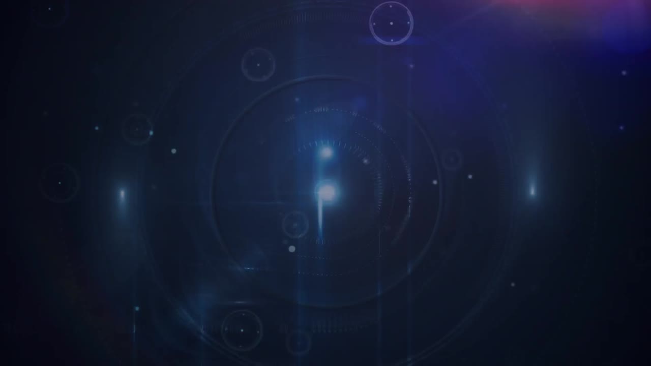 animación de la red de iconos informáticos y comerciales y procesamiento de datos