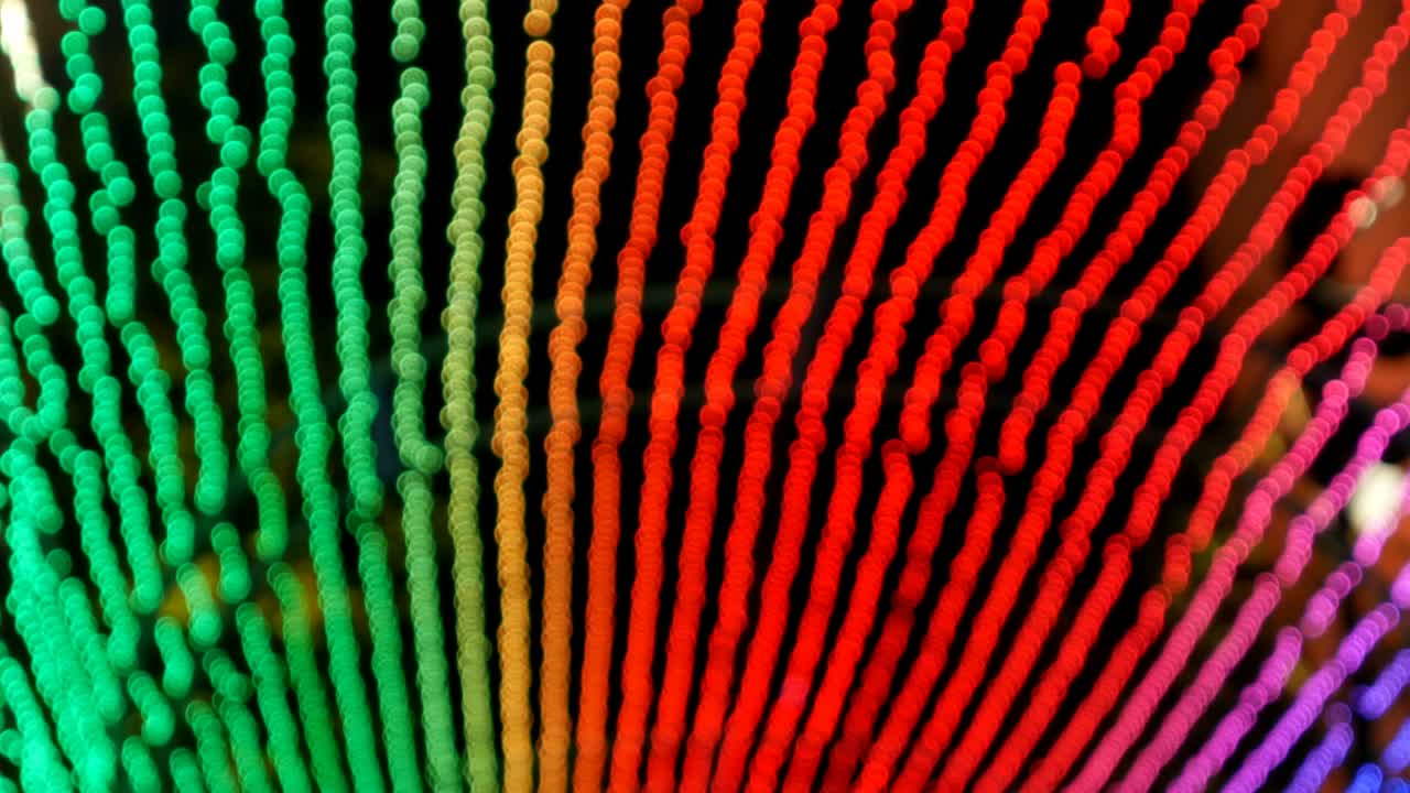 túnel de borroso colorido bokeh luz desenfocado fondo y textura para navidad