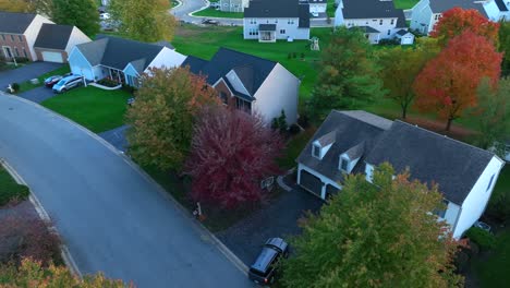 car entering garage at large american home