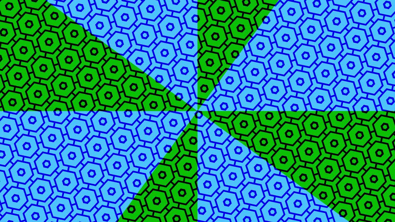 modelo de video 4k con efecto estroboscópico e hipnótico, en formato de video 16: 9.