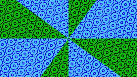 modelo de video 4k con efecto estroboscópico e hipnótico, en formato de video 16: 9.