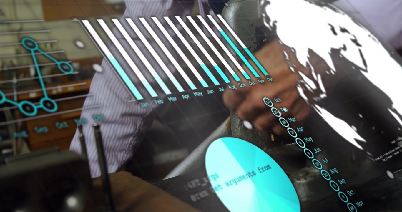 Augmented Reality Data Overlaid on Manual Machine Operation