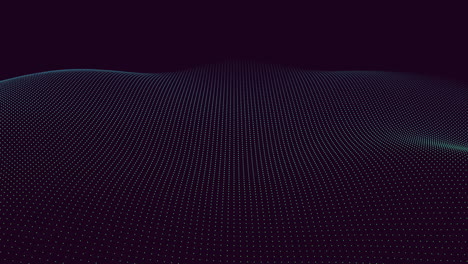 wavy line of dots dynamic and depth defying 3d render