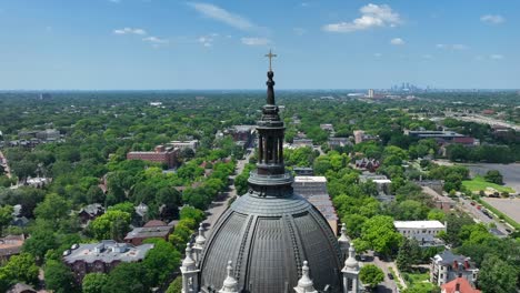 cathedral of saint paul with city skyline