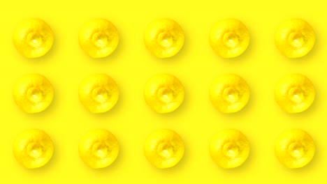 película de animación con frutas en movimiento y giratorias