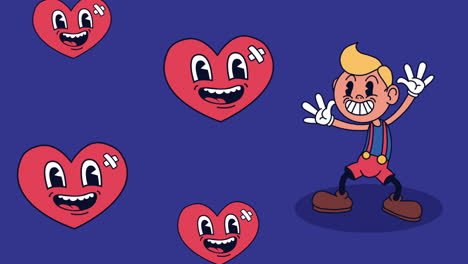 animación de personajes de little boy kawaii
