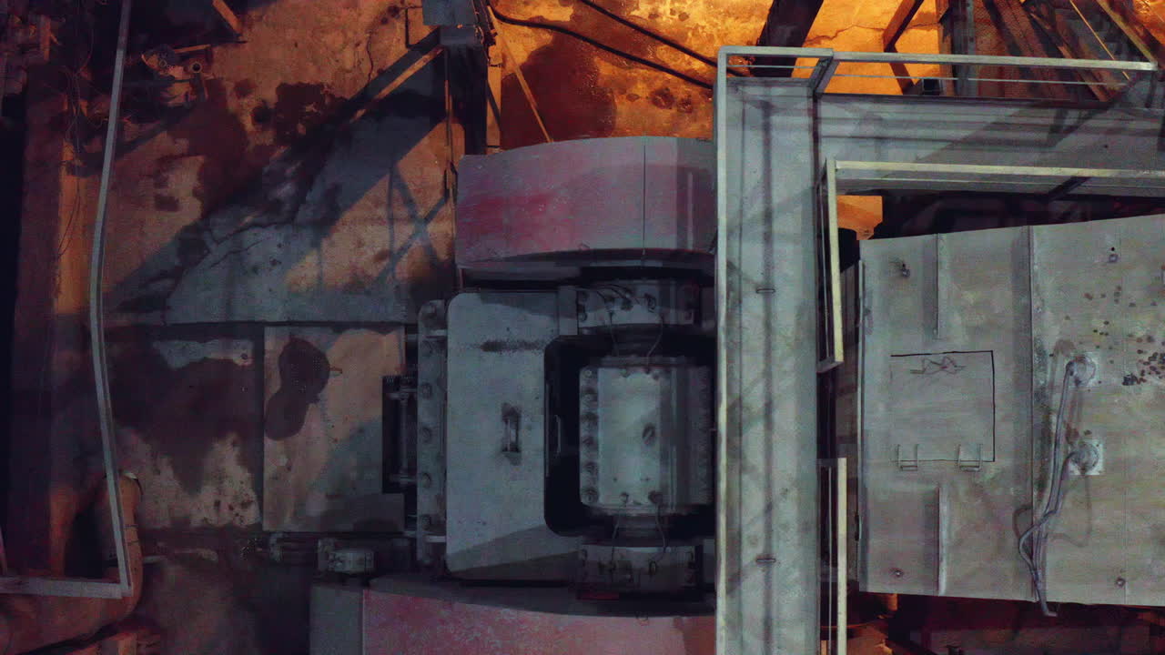 máquinas industriales vistas desde arriba