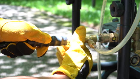 Power-Wash-Druckwaschvorbereitung