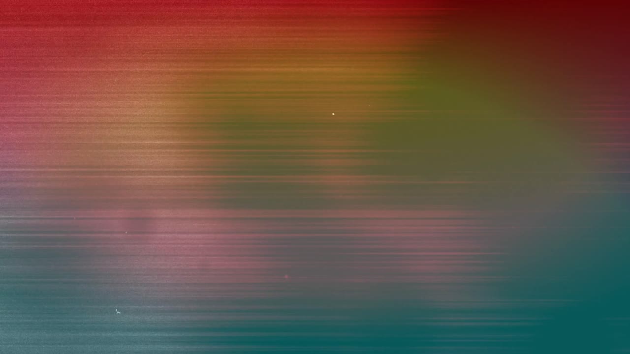 파란색 배경에 있는 빛의 반점과 트레일의 애니메이션