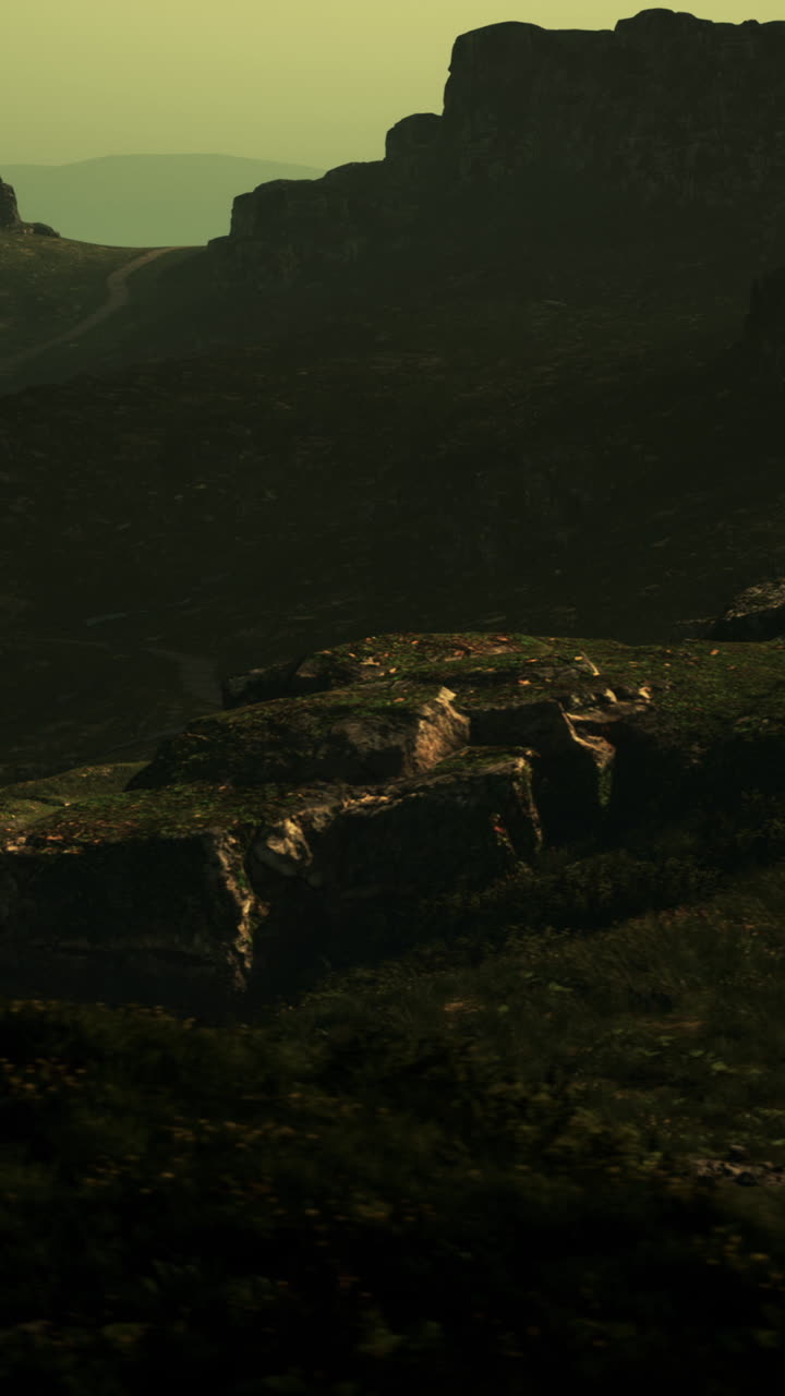 Hermosa vista a la montaña