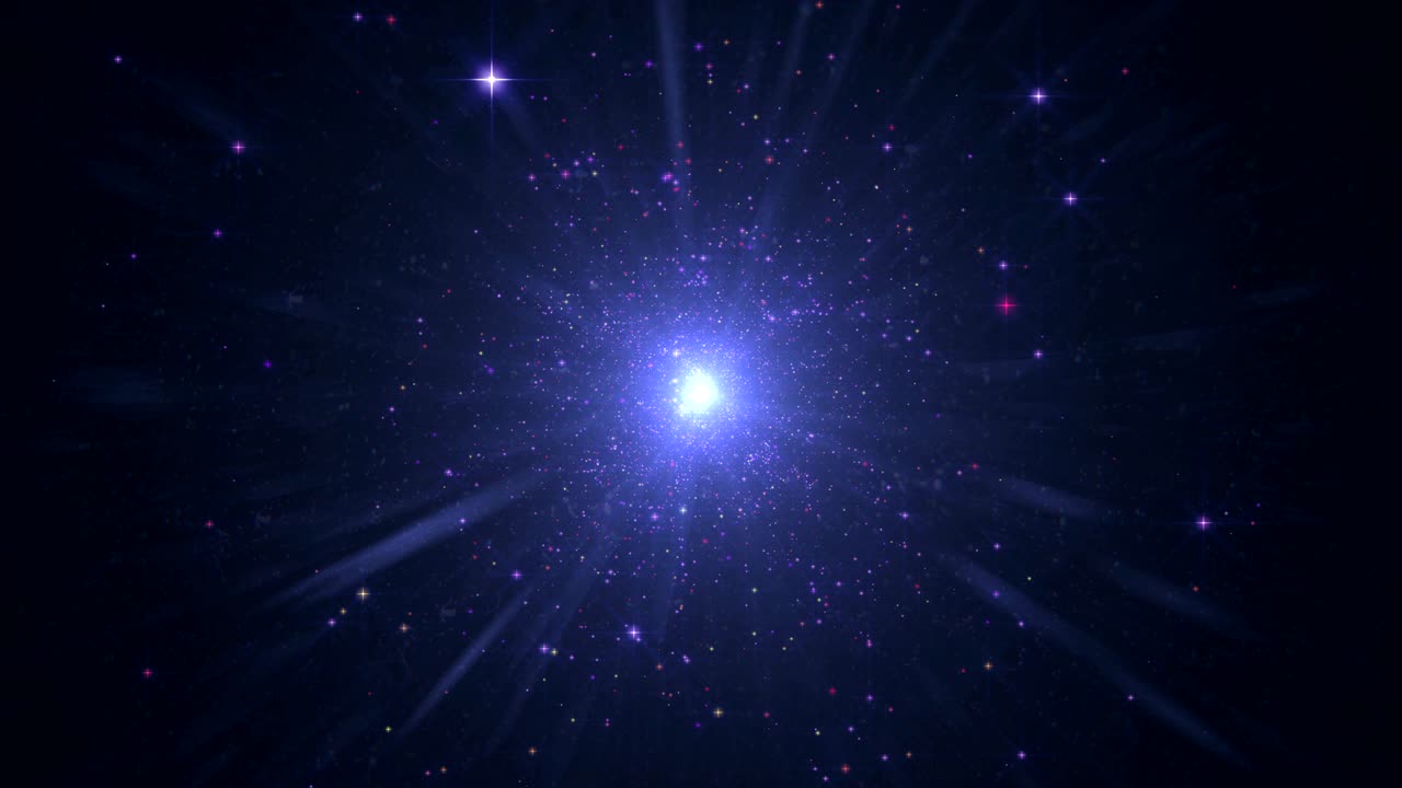 우주에서 빅 4k와 같은 폭발