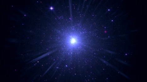 explosión en el cosmos como el big bang 4k