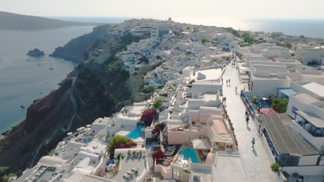 admire the colorful bougainvillea cascading down the island's quaint streets, all from the drone's bird's-eye view