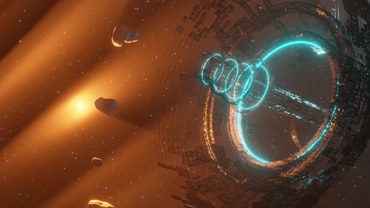 Futuristic technology space sci-fi. Futuristic technology. VJ for background