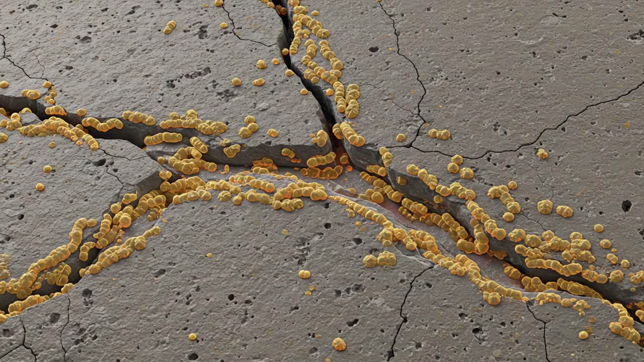Microscopic Exploration of Bacterial Colonies Along Cracked Surfaces: An Insight into Microbial Growth Patterns and Their Environmental Interactions