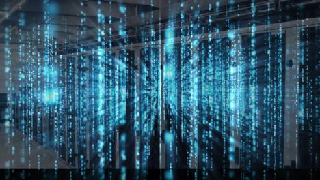 animation of data processing over computer servers