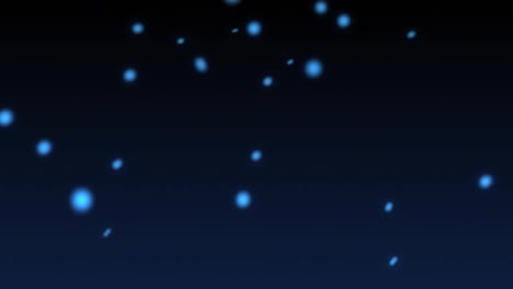 animación de nieve cayendo sobre un fondo negro