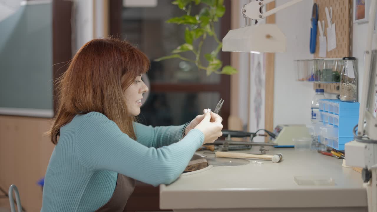 Woman Jewelry Maker at Work