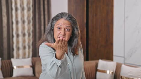 frustrated indian woman fighting and arguing