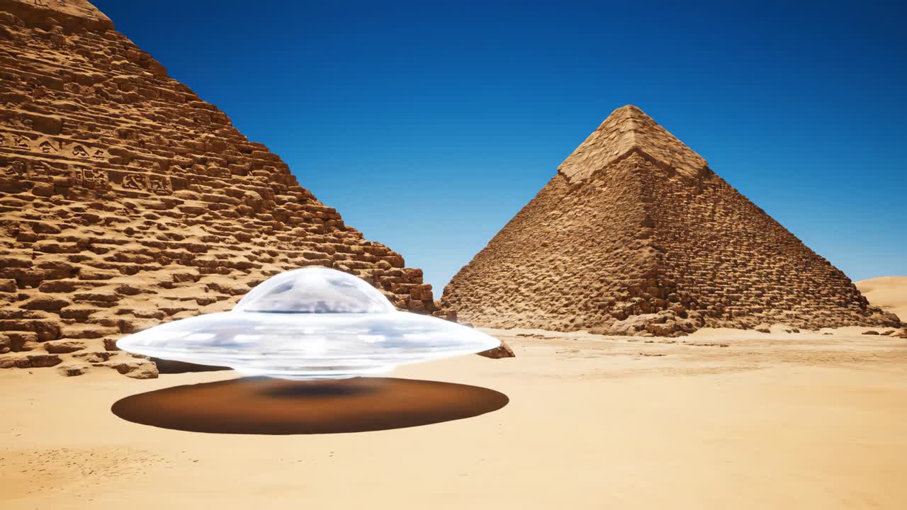 UFO over the Pyramids