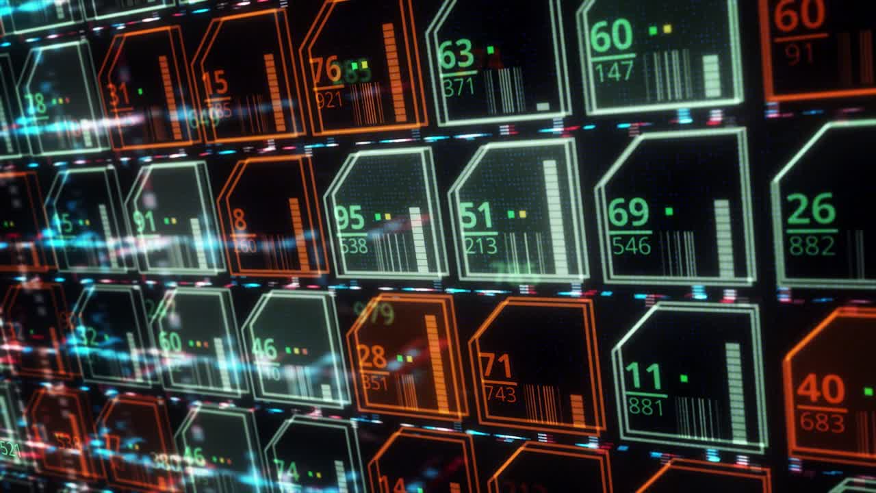 visualización de datos futuristas