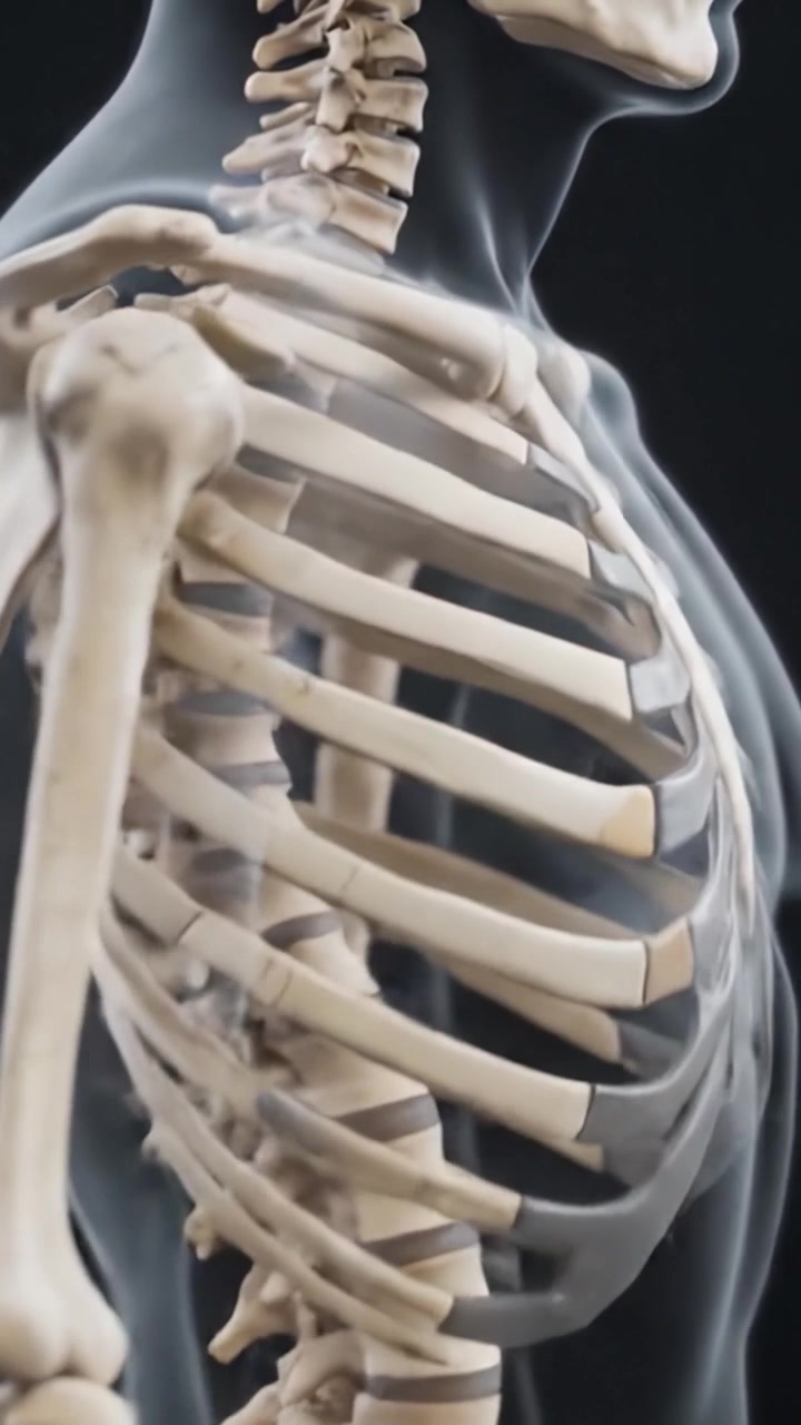Detailed Anatomical Overview of the Human Skeleton: A Comprehensive Examination from the Cervical Region to the Pelvic Structure