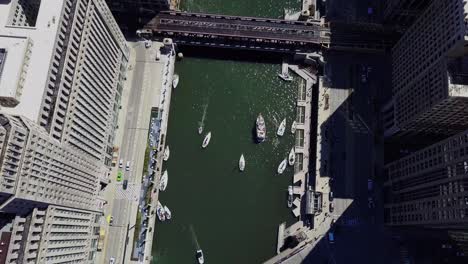 Imágenes-Aéreas-Cinematográficas-4k-De-Chicago,-Illinois,-Estados-Unidos