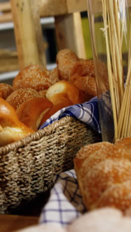 various breads at bakery section