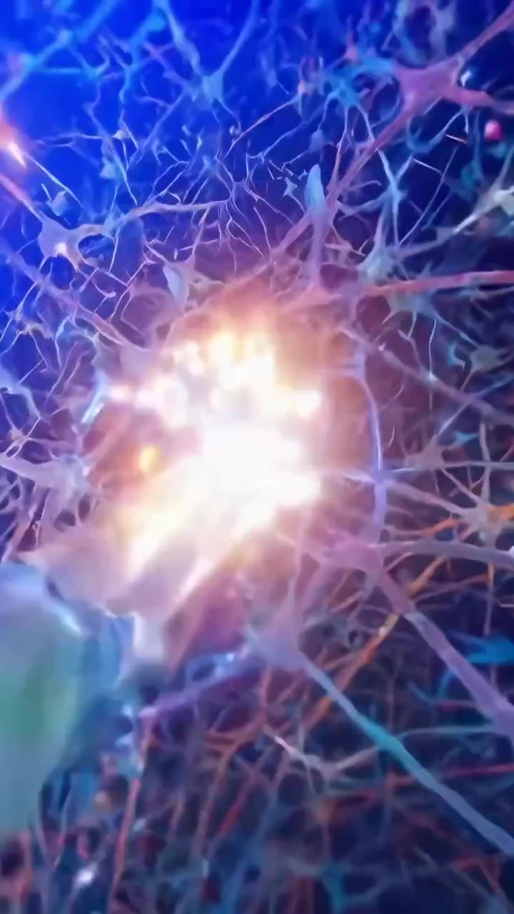 Abstract Animation of Neurons Transmitting Electrical Signals