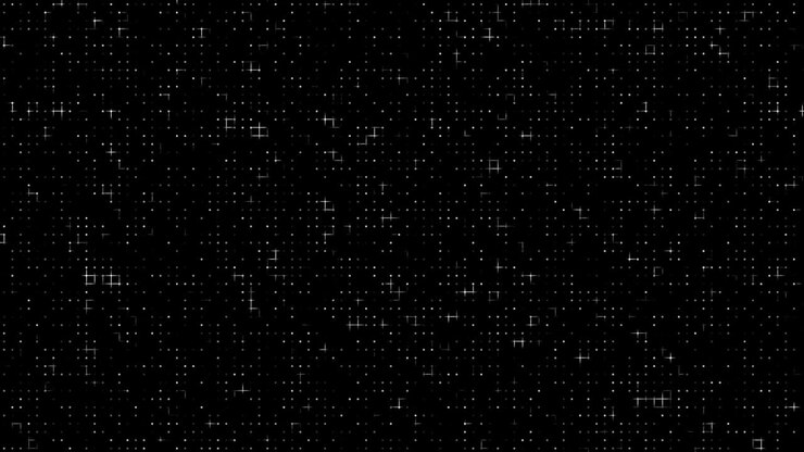 seamless abstract black background with animated lights and dots. geometric pattern of technology
