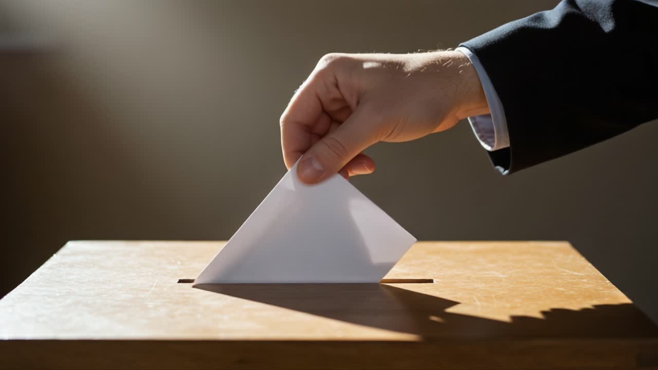 A Person Casting a Vote into a Ballot Box: The Heart of Democratic Participation and Civic Duty