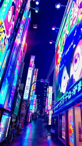 tokyo neon nightlife: anime billboards and urban glow