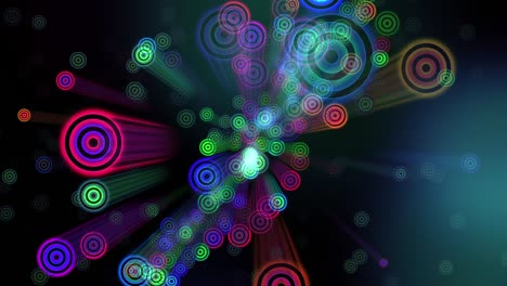círculos de colores fluorescentes