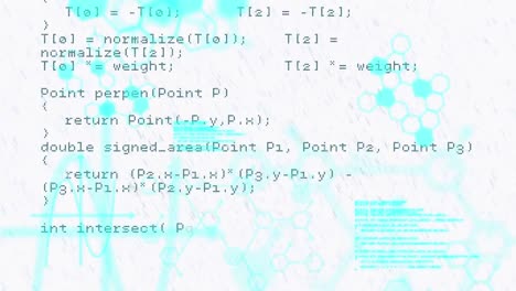 animation of data processing on white background