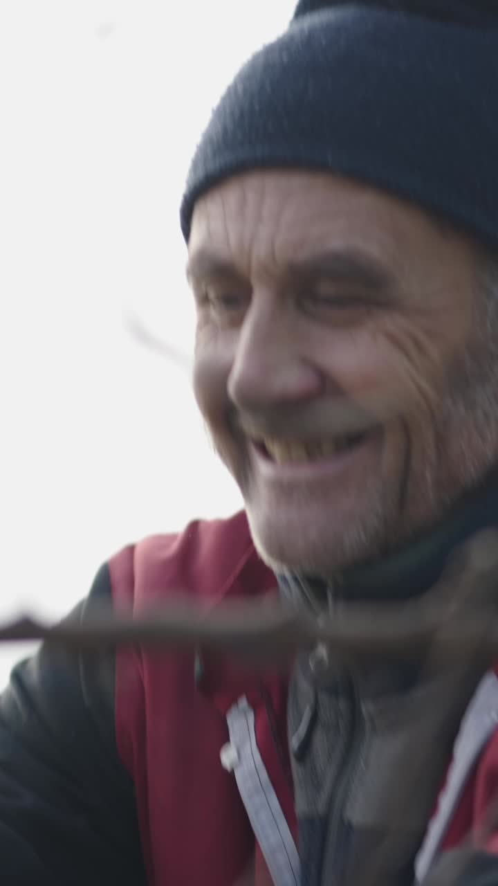 Portrait of a man in a beanie