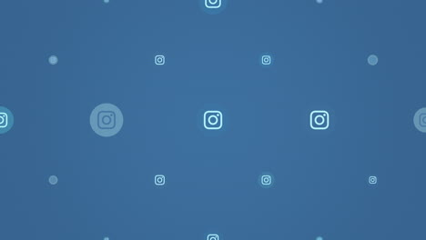 ícones de movimento da rede social instagram em fundo simples