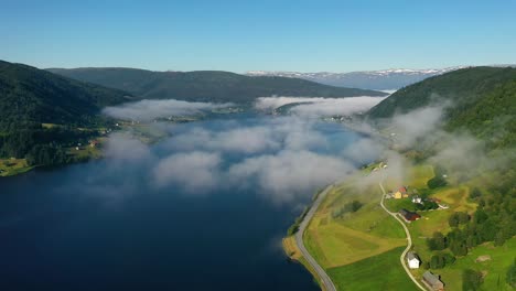 Aerial-footage-Beautiful-Nature-Norway-over-the-clouds.