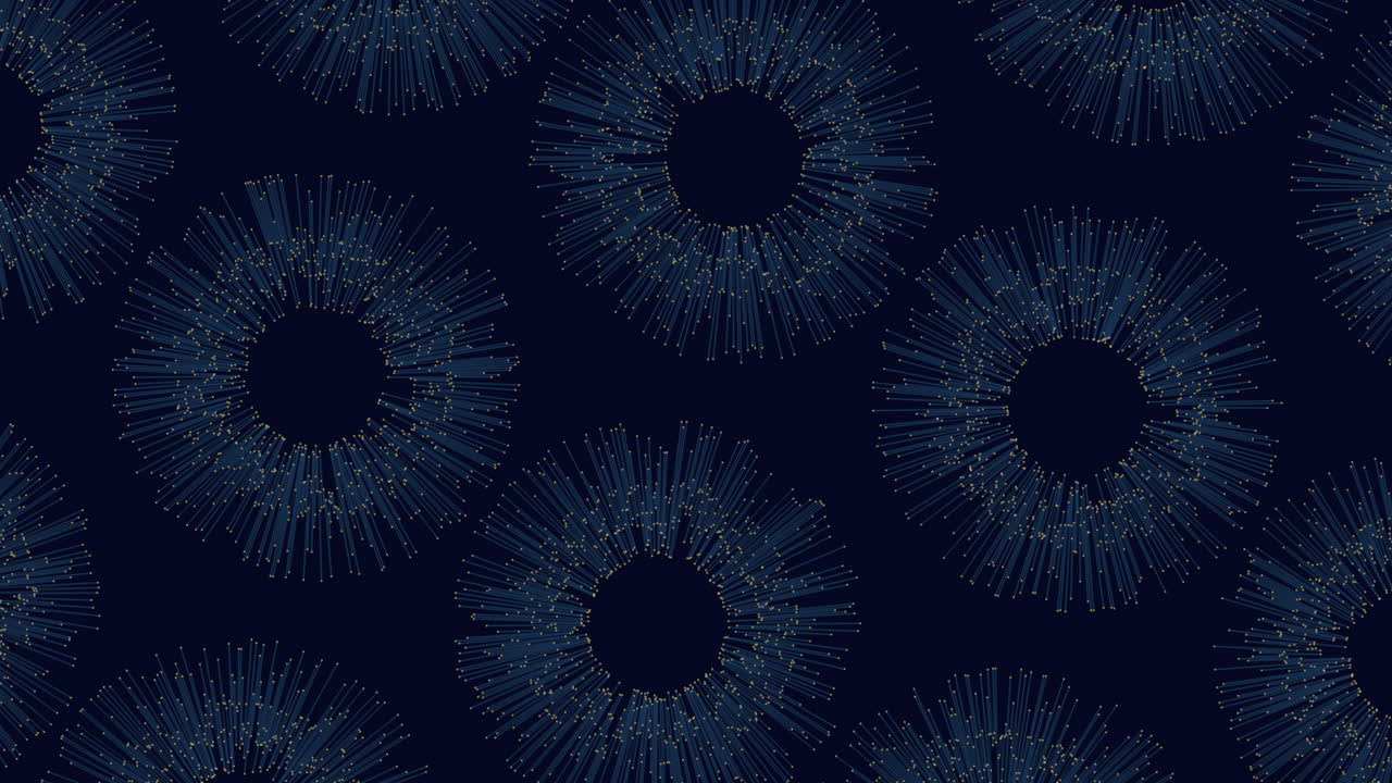 Radiant spiral a sunburst pattern of circles