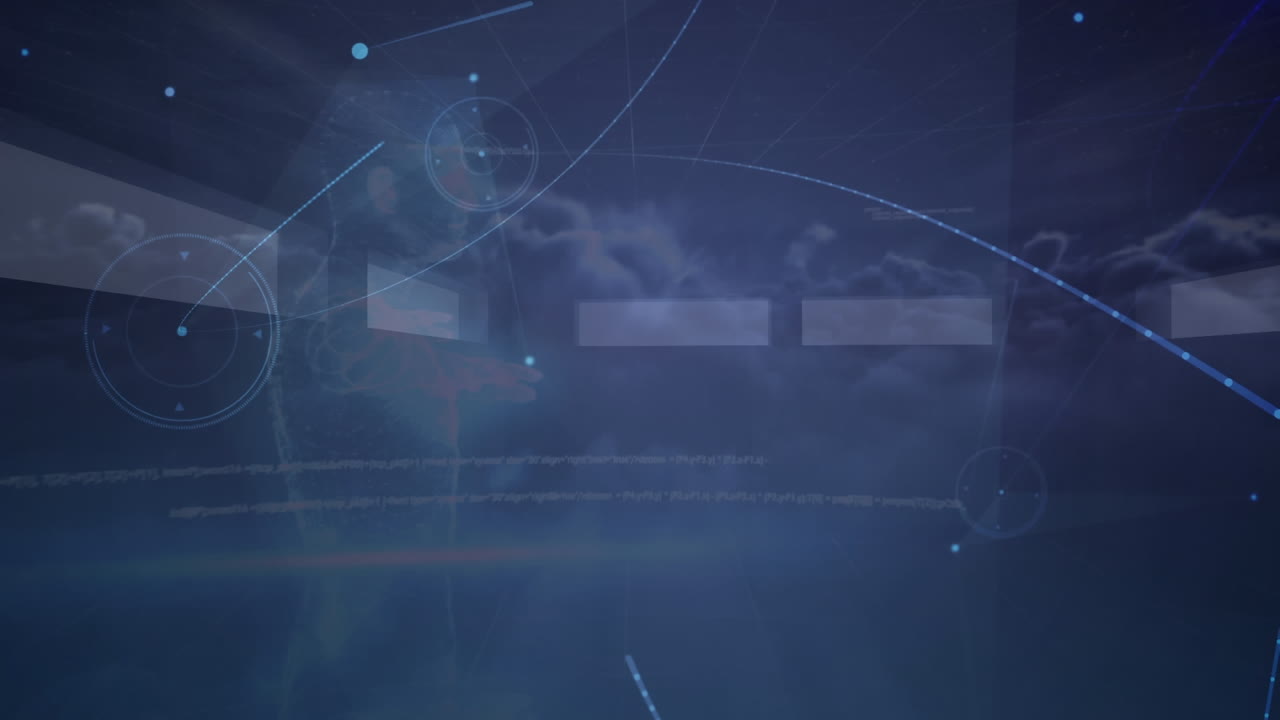 하늘을 가로지르는 연결 네트워크의 활성화